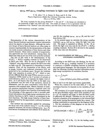 and coupling constants in light cone QCD sum rules - APS Link ...