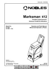 Marksman 412 (Nobles Carpet Extractor) - AbeJan Online Catalog