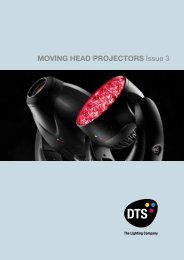 MOVING HEAD PROJECTORS Issue 3 - DTS Lighting