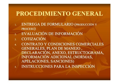 Procedimientos Para La CertificaciÃ³n OrgÃ¡nica y Normas - Pymerural