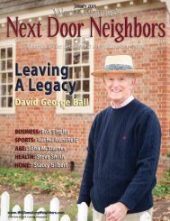 January - Williamsburg , VA Magazine , Next Door Neighbors