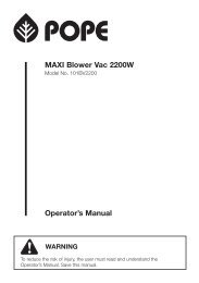 MAXI Blower Vac 2200W - Pope Products