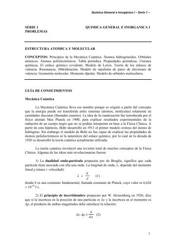 Estructura atÃ³mica y molecular - Departamento de QuÃ­mica ...