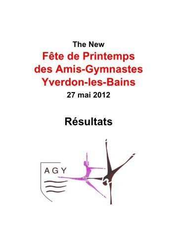 Résultats FdP 2012 - Amis-Gymnastes Yverdon