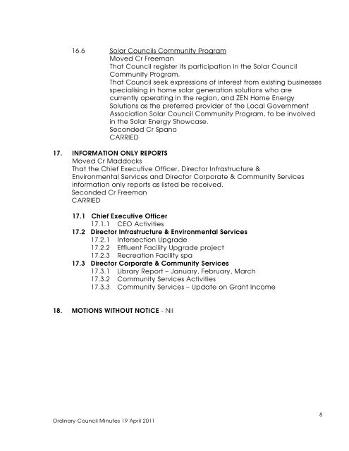 Council Minutes - April 2011 - Renmark Paringa Council