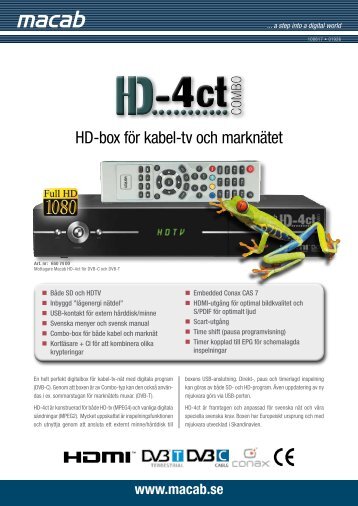 HD-box för kabel-tv och marknätet - Tuna Kabel-TV AB
