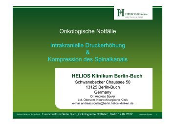 HELIOS Klinikum Berlin-Buch - Tumorzentrum Berlin-Buch