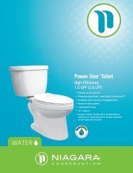 Power OneÂ® Toilet - Niagara Conservation