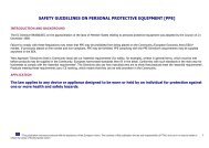 safety guidelines on personal protective equipment [ppe]
