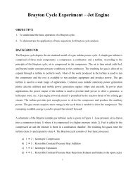 Brayton Cycle Experiment â€“ Jet Engine - Turbine Technologies