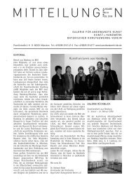 BKV-Mitteilung 1/2008 - Bayerischer Kunstgewerbeverein - Preis für ...