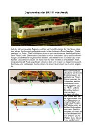 Digitalumbau der BR 111 von Arnold - Wittis Modellbahn