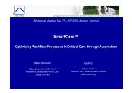 Optimizing wokflow processes in citical care through automation