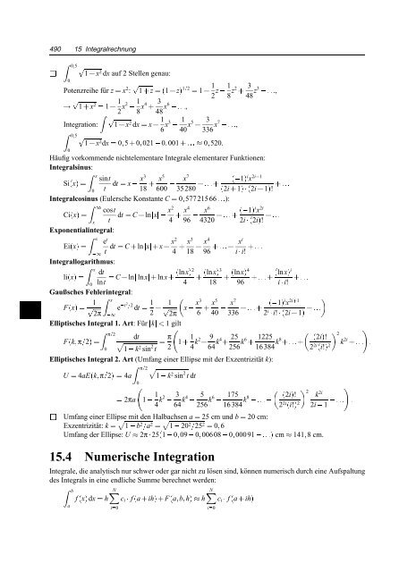 15 Integralrechnung