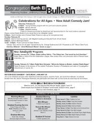 January-February 2013 - Congregation Beth El