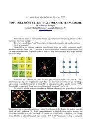 fotovoltaične ćelije i male solarne tehnologije - Ljetna škola HFD-a