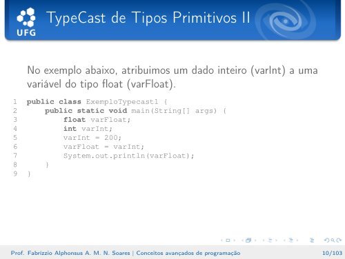 Conceitos avançados de programação - Instituto de Informática - UFG