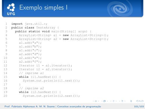 Conceitos avançados de programação - Instituto de Informática - UFG