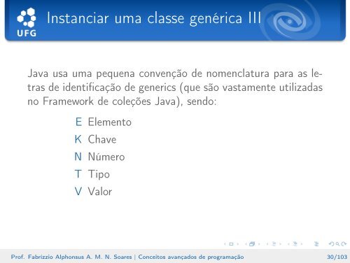 Conceitos avançados de programação - Instituto de Informática - UFG