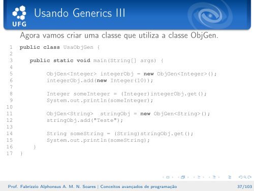 Conceitos avançados de programação - Instituto de Informática - UFG