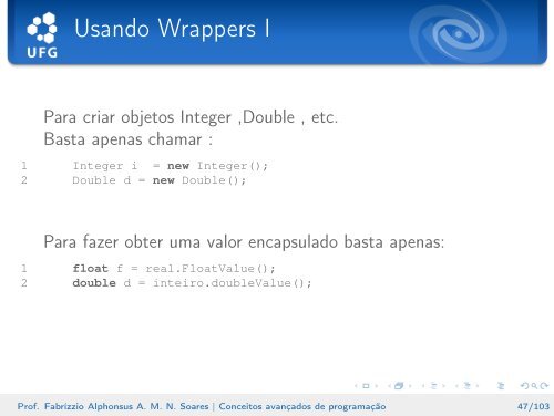 Conceitos avançados de programação - Instituto de Informática - UFG