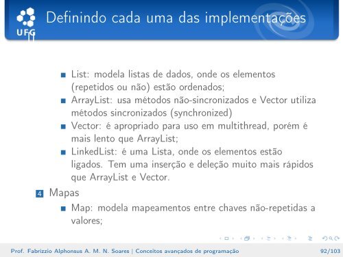 Conceitos avançados de programação - Instituto de Informática - UFG