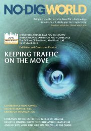 keeping traffic on  the move - TRENCHLESS MIDDLE EAST Dubai ...