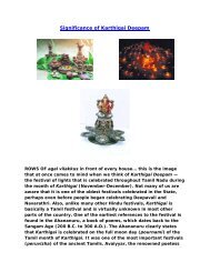 Significance of Karthigai Deepam - London Sri Murugan