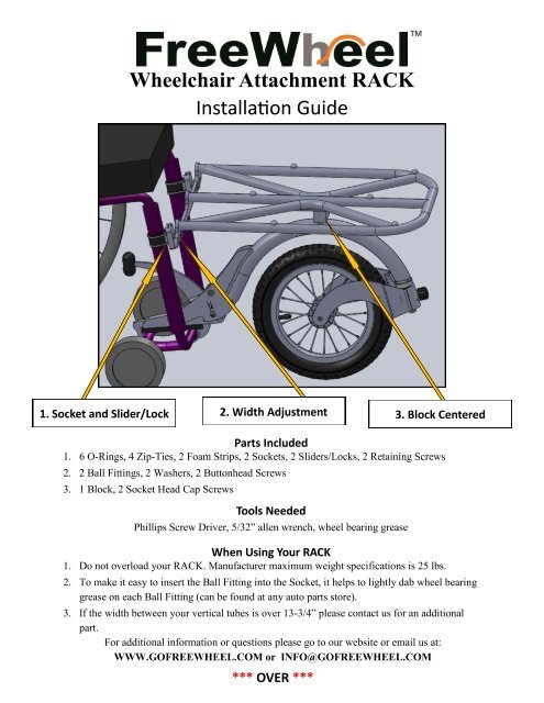 FreeWheel Rack Installation Guide - Seating Dynamics