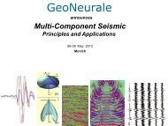 Multi-Component Seismic Principles and Applications - GeoNeurale
