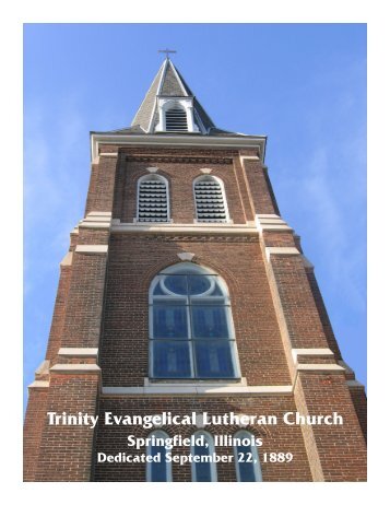 Trinity Lutheran Church History - Trinity Evangelical Lutheran Church