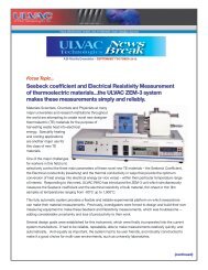 Seebeck coefficient and Electrical Resistivity Measurement of ...