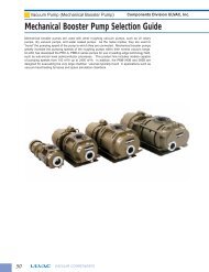 Mechanical Booster Pump Selection Guide - ULVAC Technologies