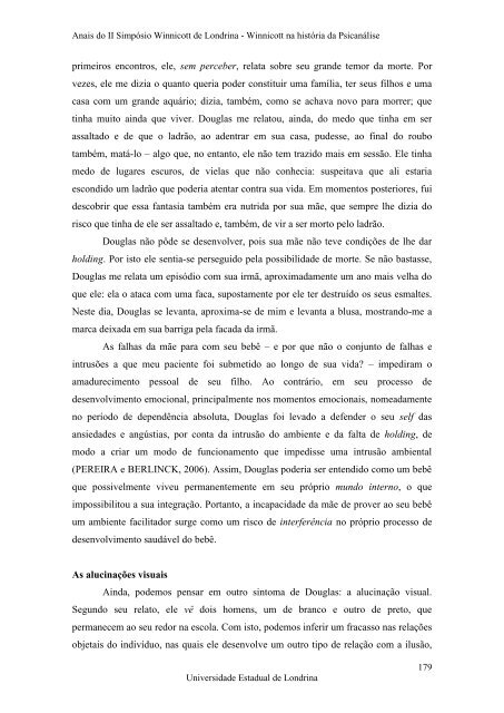 Anais do II SimpÃ³sio Winnicott de Londrina - BVS Psicologia ...