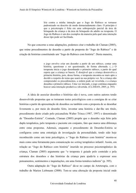 Anais do II SimpÃ³sio Winnicott de Londrina - BVS Psicologia ...