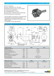 Leitplastik-Potentiometer Serie MP20 / MP21 - Universal Import