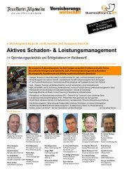 Aktives Schaden- & Leistungsmanagement - Businessforum21