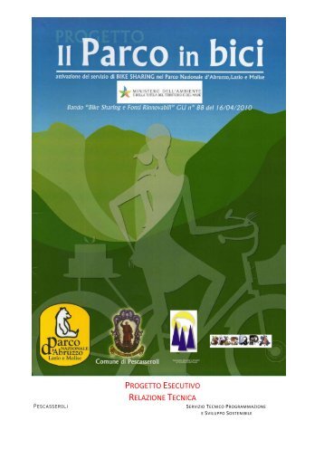 progetto esecutivo relazione tecnica - Parco Nazionale d'Abruzzo ...