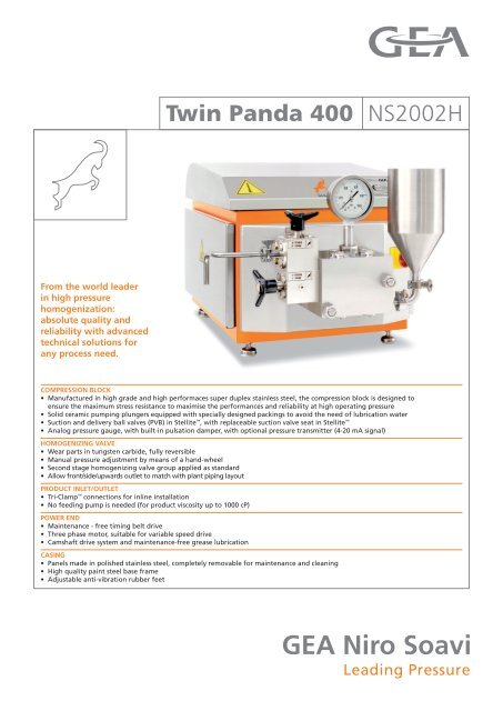 Twin Panda 400 NS2002H