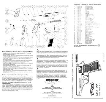 Mod. PP cal. 9 mm P . A.K. - Umarex