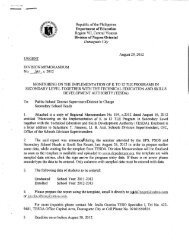 Dumaguete C ity ' - DepEd NegOr Memo