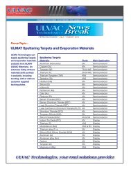 News Break - ULVAC Technologies