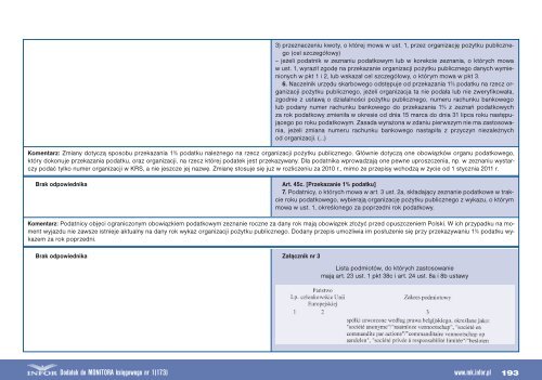 Przewodnik po zmianach (czÄÅÄ 1) 2010/2011 - Infor