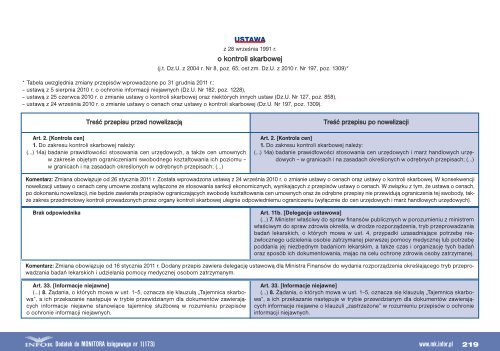 Przewodnik po zmianach (czÄÅÄ 1) 2010/2011 - Infor