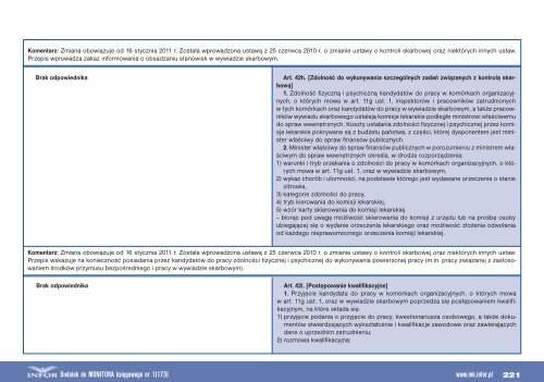 Przewodnik po zmianach (czÄÅÄ 1) 2010/2011 - Infor