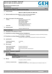 GEH-Wasserchemie GmbH & Co.KG Safety Data Sheet 1907/2006/EC