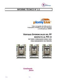 Ventajas Diferenciales del PP respecto al PVC-U - Plomyplas
