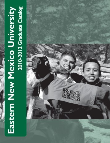 Graduate Catalog - Eastern New Mexico University