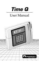 Time Q User Manual - Acroprint