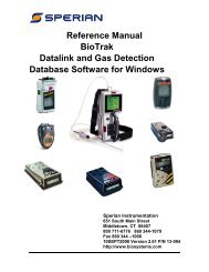 Reference Manual BioTrak Datalink and Gas ... - Biodownloads